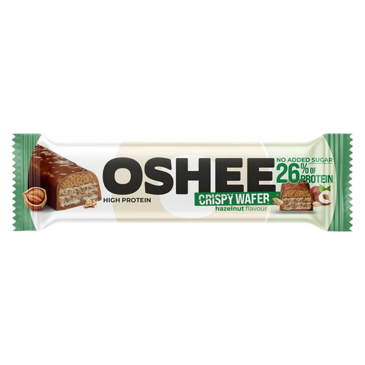 12 Pack Oshee Crispy Wafer - Hazelnut Flavor Protein Bar